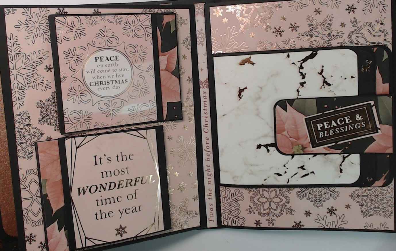 Photos Album Pink Christmas Photo Album - RINA CRAFT CREATIONS