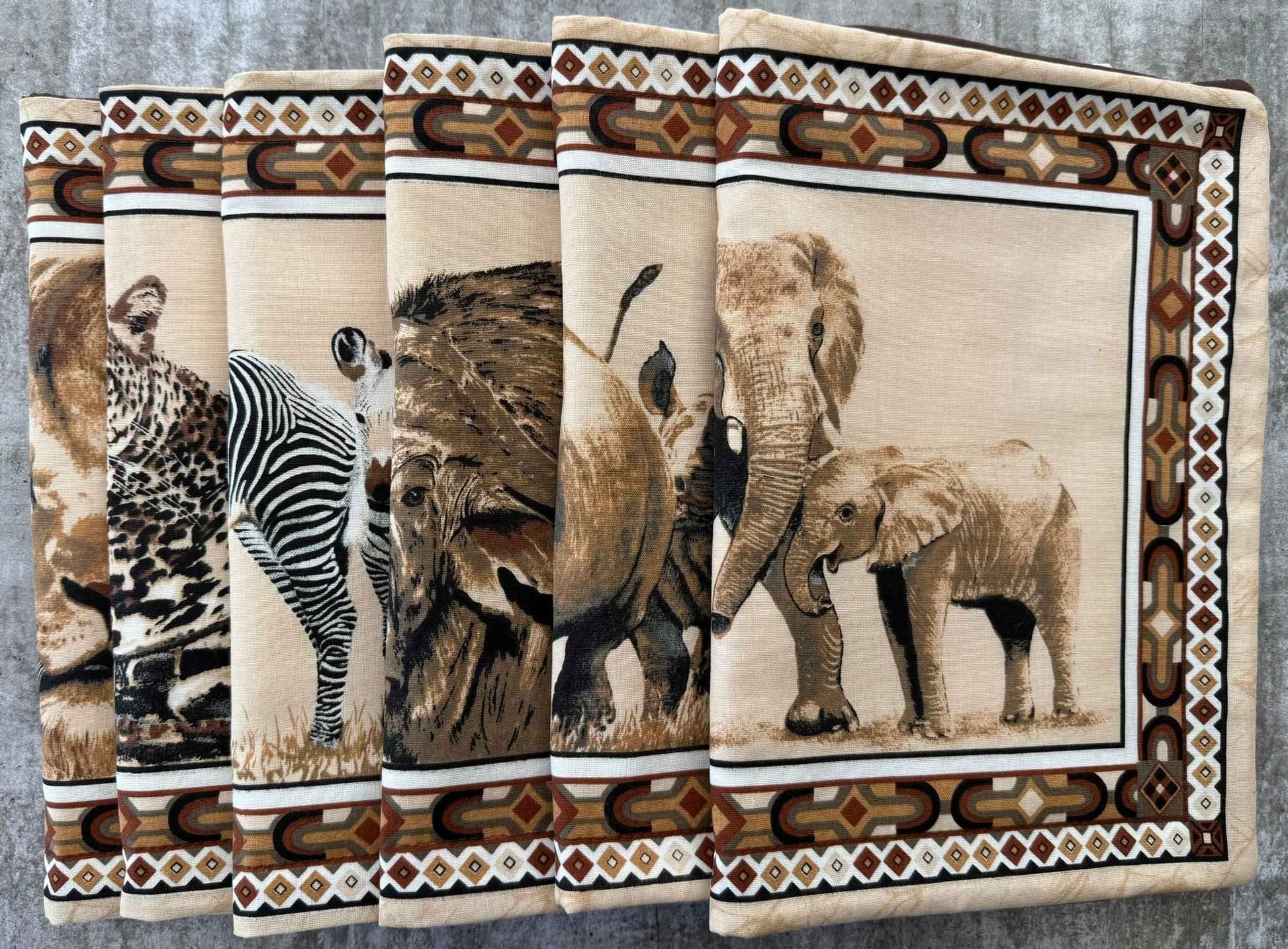 African Animals Placemat – Majestic Wildlife Design