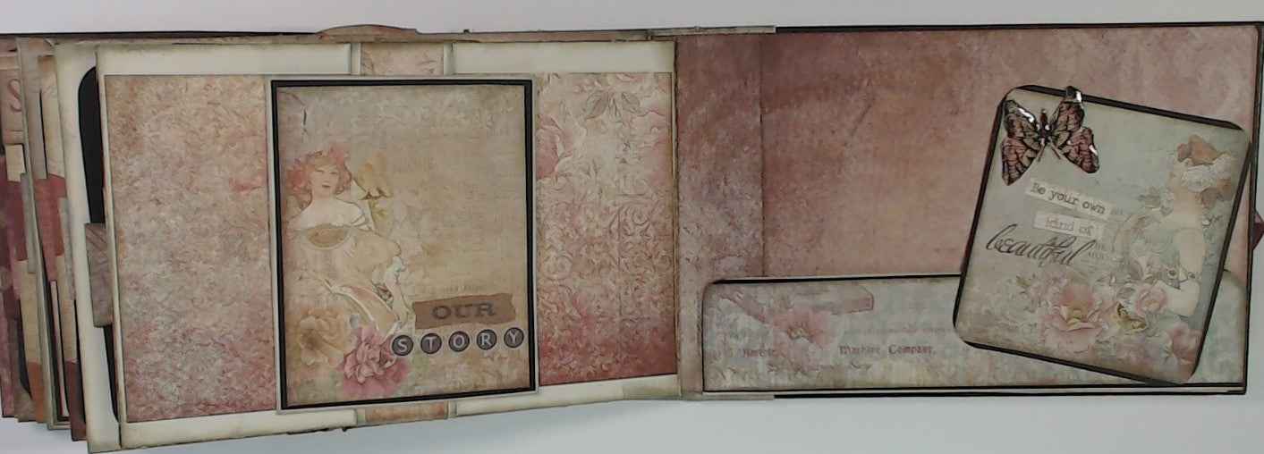 Photo Mini Album in a box - RINA CRAFT CREATIONS