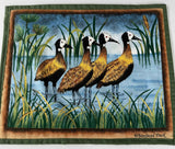 PLACE MATE SET OF 8 with green backing