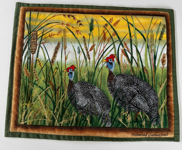 PLACE MATE SET OF 8 with green backing