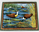 PLACE MATE SET OF 8 with green backing