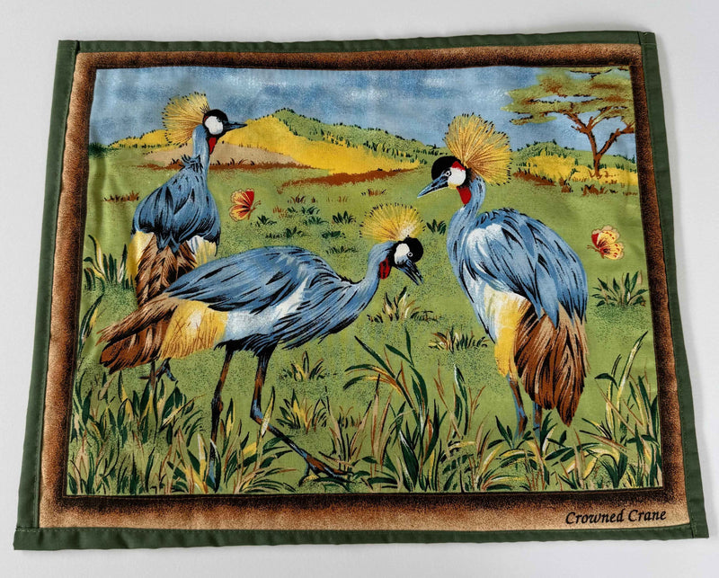 PLACE MATE SET OF 8 with green backing