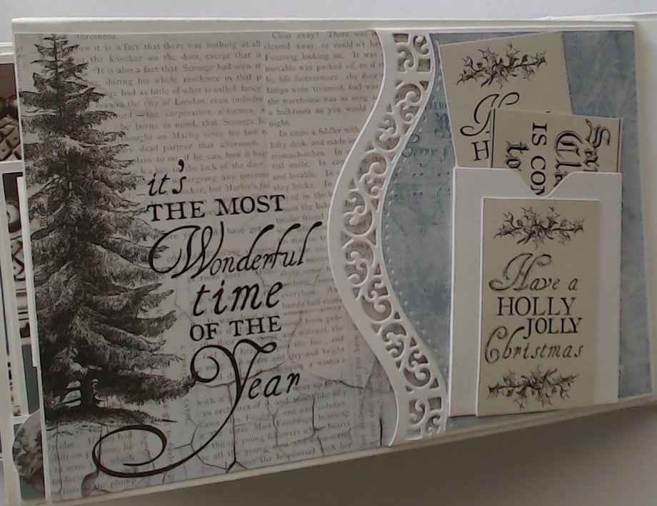 Photo Mini Album Christmas - Perfect Keepsake for Your Holiday Memories - RINA CRAFT CREATIONS