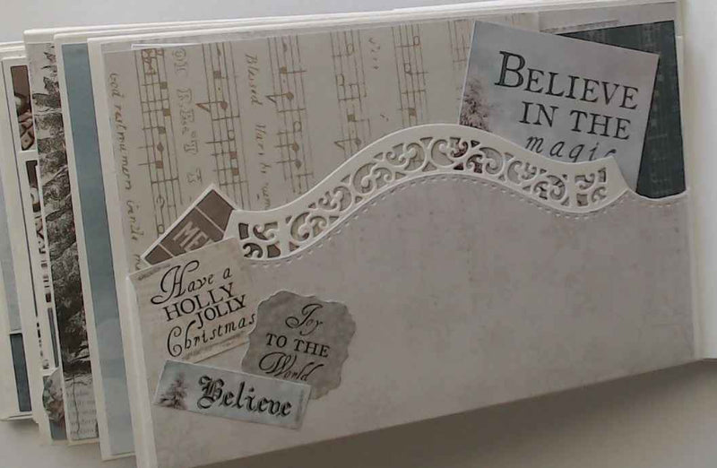 Photo Mini Album Christmas - Perfect Keepsake for Your Holiday Memories - RINA CRAFT CREATIONS