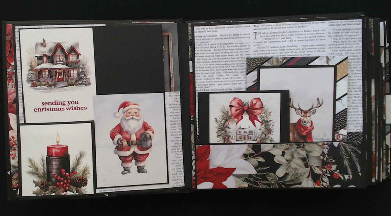 Christmas Photo Mini Album - Festive Photo Memories for Your Holiday Season - RINA CRAFT CREATIONS