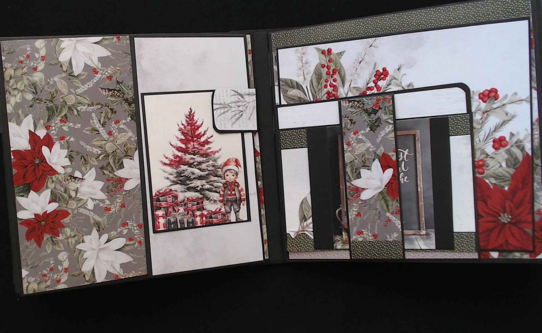 Christmas Photo Mini Album - Festive Photo Memories for Your Holiday Season - RINA CRAFT CREATIONS