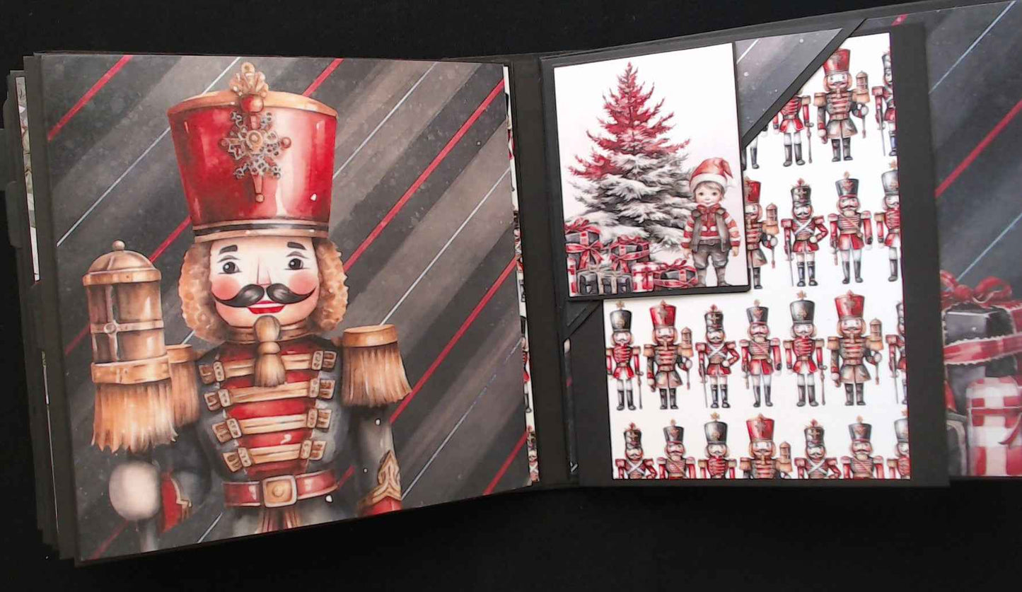 Christmas Photo Mini Album - Festive Photo Memories for Your Holiday Season - RINA CRAFT CREATIONS