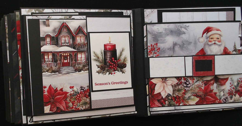 Christmas Photo Mini Album - Festive Photo Memories for Your Holiday Season - RINA CRAFT CREATIONS