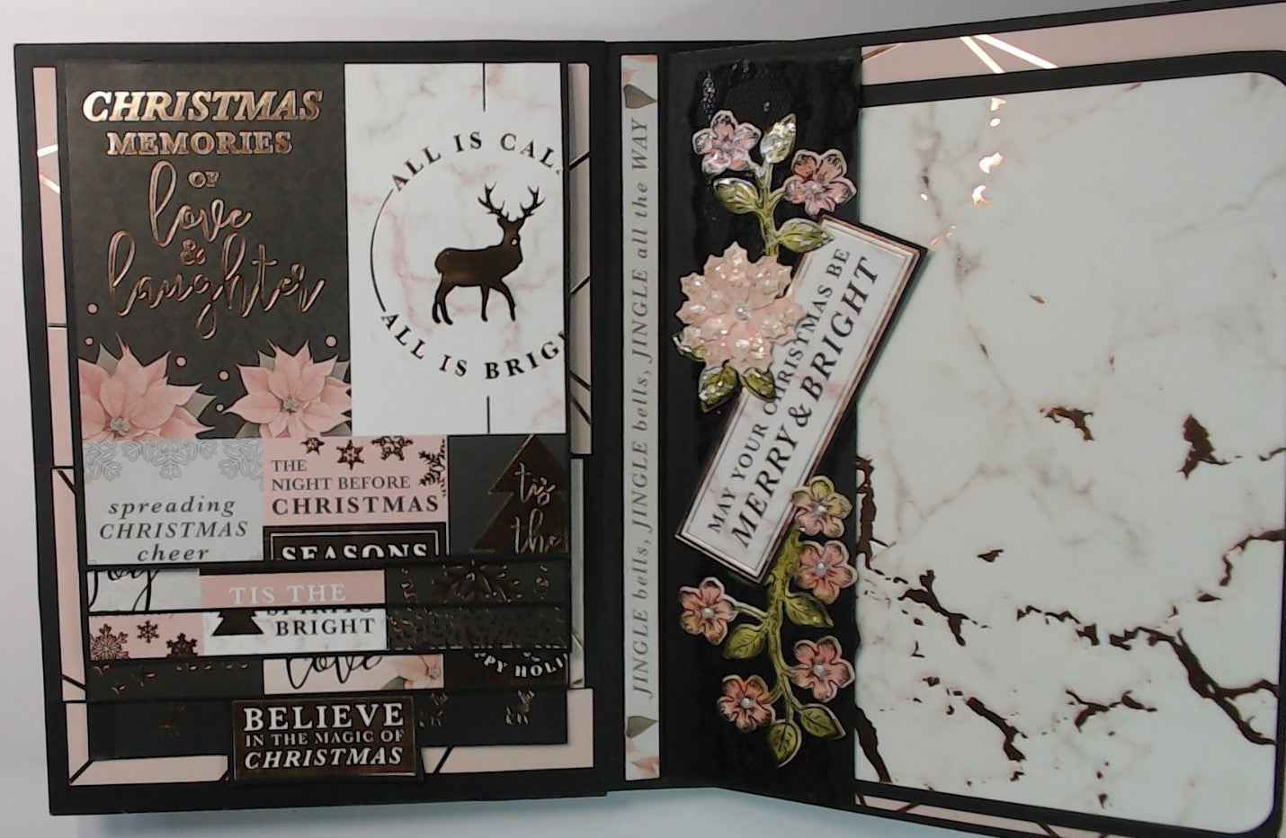 Photos Album Pink Christmas Photo Album - RINA CRAFT CREATIONS