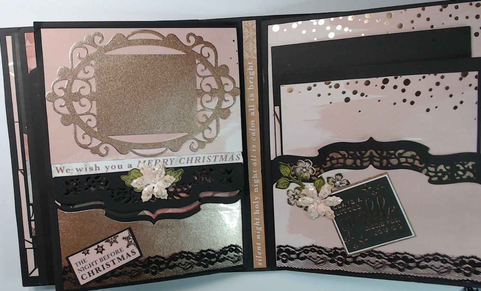 Photos Album Pink Christmas Photo Album - RINA CRAFT CREATIONS