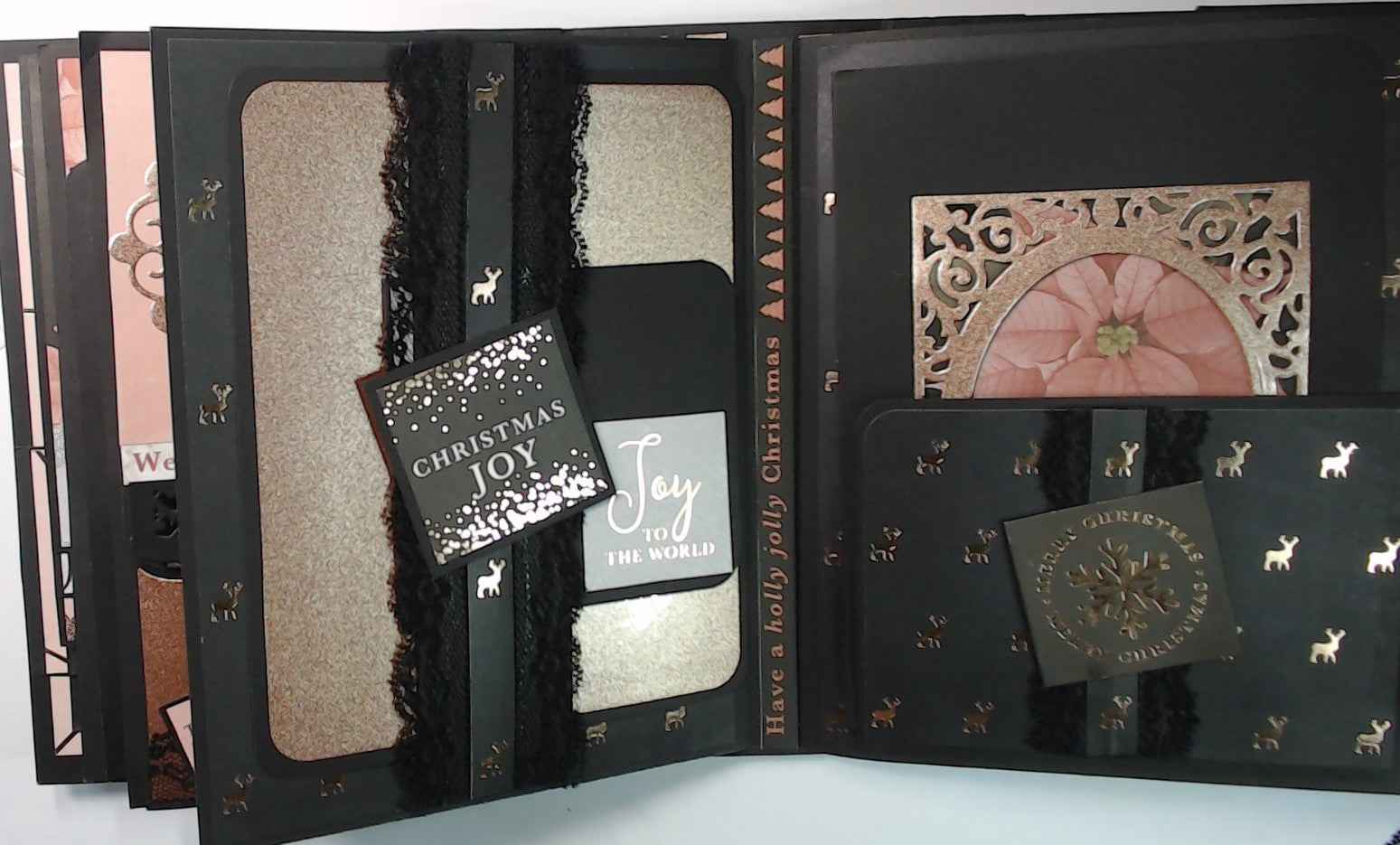 Photos Album Pink Christmas Photo Album - RINA CRAFT CREATIONS