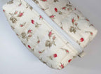 Make up bag  Rose with red or green lining