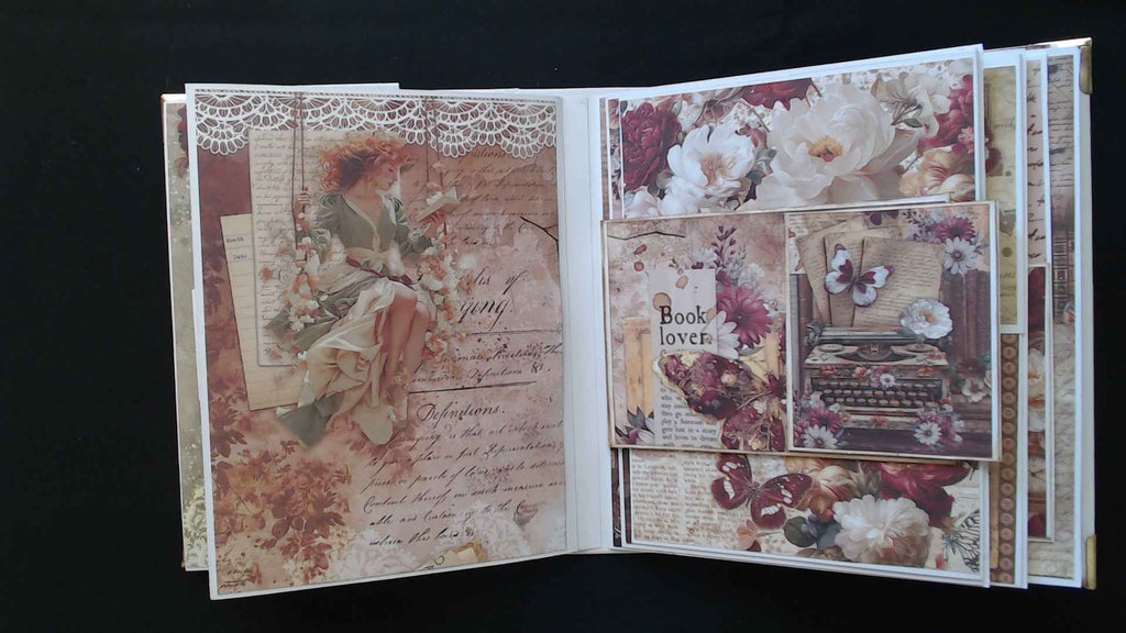 Mini Album 6 3/8 x 8 5/8 Book lovers