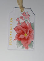 Christmas  Gift Tags Poinsettia Collection