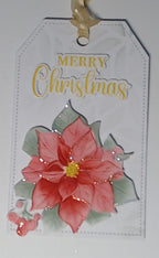 Christmas  Gift Tags Poinsettia Collection