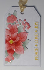 Christmas  Gift Tags Poinsettia Collection